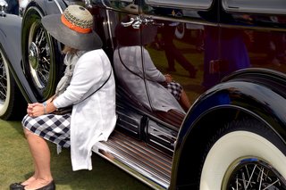 A Day at the Pebble Beach Concours d’Elegance Car Show - Photo 9 of 9 - The experience would not have been complete without a wide array of attendees—all hailing from various backgrounds from all over the world. We had to capture this moment with one of the car’s owners.