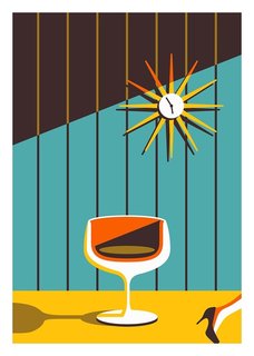 Midcentury Illustrations—From Kentucky to Paris - Photo 1 of 3 - Jeremy Booth's midcentury series guides attendees through his vision of a modern home from the era.