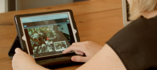 From 1932 to the Present Day—Watch How Technology Continues to Progress in This Iconic L.A. House - Photo 6 of 7 - When Lorenzen is in the back garden house, she can receive an alert when someone is at the front door or in the garden. She uses the Nest app on her iPad, where she can review video playback of activity from the last three hours. She can also talk and listen through the app if needed. 