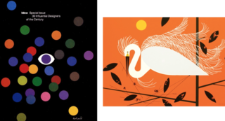 When working with their artists, they turn to icons who were known for illustrating the natural world in their own special ways. Two such examples are Paul Rand (whose work for IBM is shown on the left) and Charley Harper (whose "Ford Times" Vintage Silkscreen piece is shown on the right).