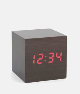Stocking Stuffers That Will Please the Modernists in Your Life - Photo 2 of 11 - A minimalist LED clock activated by the clap of your hands. Jack Spade Cube Alarm Clock, $30