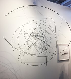 Follow Us Through San Francisco’s FOG Design & Art Fair - Photo 5 of 10 - Presented by New York’s Tanya Bonakdar Gallery was this sculpture by Tomás Saraceno. Titled Zonal Harmonic 1N 150/11, it’s made out of carbon fibre, rope, and glue. Saraceno is also currently being featured in an exhibit at SFMOMA titled Stillness in Motion — Cloud Cities, which will run through May 21. 