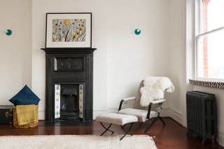 A Fusion of Old and New Makes this Home For Sale Shine on London’s Womersley Road - Photo 8 of 8 - This bedroom shows another example of how they preserved certain characteristic elements, including an original fireplace and radiators. 