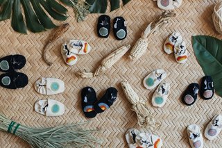 Part II of Our Exploration of Mexico City’s Caravana Americana - Photo 10 of 18 - Produced by artisans from Chiapas, Mexico, the denim shoes are hand-embroidered with 100-percent cotton lining and a non-skid sole made with genuine leather. 