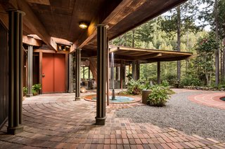 The Midcentury Home That Daniel Liebermann Built For His Parents Asks $2.8 Million - Photo 1 of 16 - 861 Lovell Avenue in Mill Valley, California, is surrounded by redwood trees and offers the California dream of living an indoor/outdoor lifestyle. Sounds of the Cascade Falls stream in from the East, while the afternoon sun floods the courtyard and swimming pool to the West. 