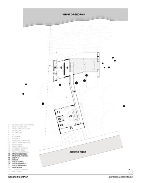 Second Floor Plan
#residentialarchitecture #residence #interstice #floorplan #intersticearchitects Photo 14 of TreeHugger modern home