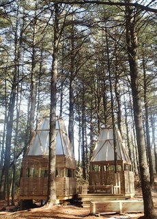 Shop Class Rebooted: Students Built This Woodland Retreat - Photo 1 of 4 - Studio North participants need no prior building experience. Over the course of six days, they create a rural structure. 