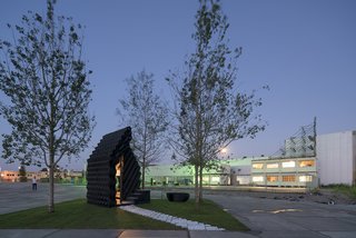 Stay in This 3D-Printed Tiny House - Photo 9 of 19 - The project is a bit of a preview of the firm's full-size 3D-Print Canal House, which Dus Architects announced in 2013. That project is nearing its final stages and may be realized in 2017. 3dprintcanalhouse.com