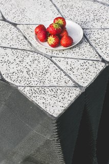 Stay in This 3D-Printed Tiny House - Photo 4 of 19 - A detail of the concrete-filled printed structure.