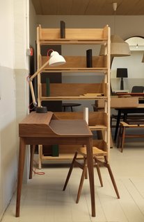 Meet the London Furniture Designers Working in a Reclaimed Railway Shed - Photo 4 of 11 - It's not unusual to find furniture from the line next to cardboard prototypes and woodworking tools—the team makes monthly sweeps to balance their desire to reveal their process without taking away from the polished pieces on display. 