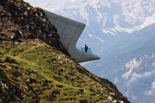 Could One of These
Game-Changing Projects Define 2016? - Photo 4 of 4 - The Messner Mountain Museum, located 7464 feet above sea level in Italy’s Dolomites, is one of Zaha Hadid’s last works. The celebrated British architect passed away in March. 