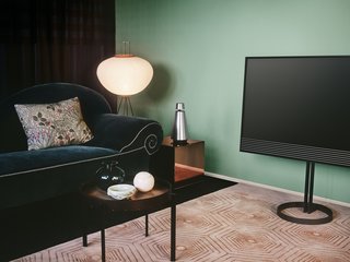 Sound and Vision: Elegant New Home Electronics From Denmark - Photo 3 of 3 - The BeoVision Horizon has built-in sensors to measure lighting conditions and adjust screen brightness. It can access online content via Android Smart TV and Google Cast. 