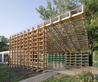 Architecture Remix - Photo 5 of 8 - The clear roof is made from polycarbonate panels. 