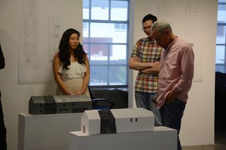 When Building a House Is the Ultimate Final Exam - Photo 2 of 8 - Models on exhibition during SCI-Arc's reception for their project in partnership with Habitat LA. 