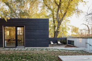 During the daytime, the house is completely illuminated by natural light. Other energy-efficient features come in the form of the house's super thick building envelope, radiant floor heating, and cross-ventilation.