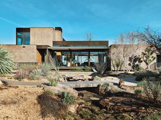 House of the Week: This Prefab Hits the Jackpot in Las Vegas - Photo 1 of 2 - Sage Design Studios transformed the developer-flattened landscape into a picturesque desert setting with naturalistic undulations, meandering trails,and drought-tolerant shrubs.