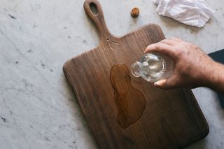 "Flooding" the board with oil.