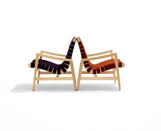 Knoll Inspiration:
In Conversation with
Helen Risom - Photo 8 of 8 - Jens Risom's 650 Line Lounge Chair with Arms. Photograph by Ilan Rubin.