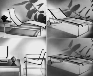 Richard Schultz: Always Pioneering - Photo 6 of 12 - Clockwise: 1966 Contour Chaise, 1966 Adjustable Chaise (upright), 1966 Adjustable Chaise (reclined), 1966 Lounge Chair and Coffee Table. 