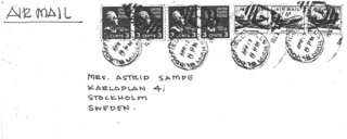 Knoll Inspiration: Reintroducing the Womb Settee - Photo 3 of 8 - Envelope of Eero Saarinen's letter to Astrid Sampe. Courtesy of the Cranbrook Archive.