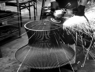 Knoll Inspiration: Introducing Platner Gold - Photo 2 of 6 - Production process behind the Platner Coffee Table. Photograph from the Knoll Archives.