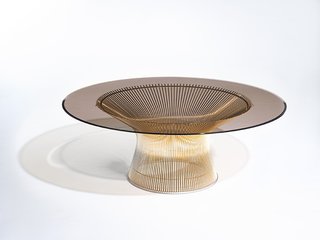 Knoll Inspiration: Introducing Platner Gold - Photo 6 of 6 - Platner Coffee Table in 18k gold-plated steel. Photograph by Knoll.