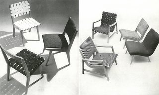 Knoll Inspiration: The Answer is Risom - Photo 8 of 9 - Left: The 666 Side Chair designed by Jens Risom, c. 1943. Right: The 650 Line designed by Jens Risom, c, 1943. Images from the Knoll Archive.