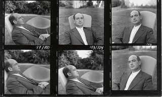 Knoll Inspiration: Harry Bertoia Centennial Celebration - Photo 4 of 5 - Portraits of Harry Bertoia from a photograph contact sheet for Knoll publicity materials.