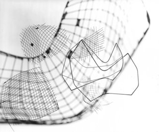 Knoll Inspiration: It Began With A Sketch - Photo 2 of 6 - Photo-montage of sketches for the Wire Collection by Harry Bertoia. Photograph by Herbert Matter. Image from the Knoll Archives.