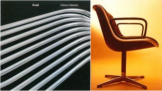 Knoll Inspiration: The Pollock Arm Chair - Photo 4 of 6 - (Left) Knoll Pollock Collection lookbook, with photography by Mario Carrieri <span style="line-height: 1.8;">(Right) The Pollock Executive Chair</span>