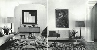Morocco Modern - Photo 10 of 11 - The lavishly decorated living room of York Castle, where mint tea would be served on Saarinen Coffee Tables. 