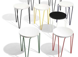 Introducing the Hairpin™ Stacking Table - Photo 6 of 6 - The steel legs of the Hairpin™ Stacking Table will be available in a range of powder coat paint finishes.