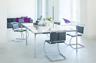 Introducing New Designs Inspired by a Century of Florence Knoll - Photo 9 of 9 - The Florence Knoll Dining Tables brings Shu's keen eye for modernist proportion to the tranquil enclosures of the private home.