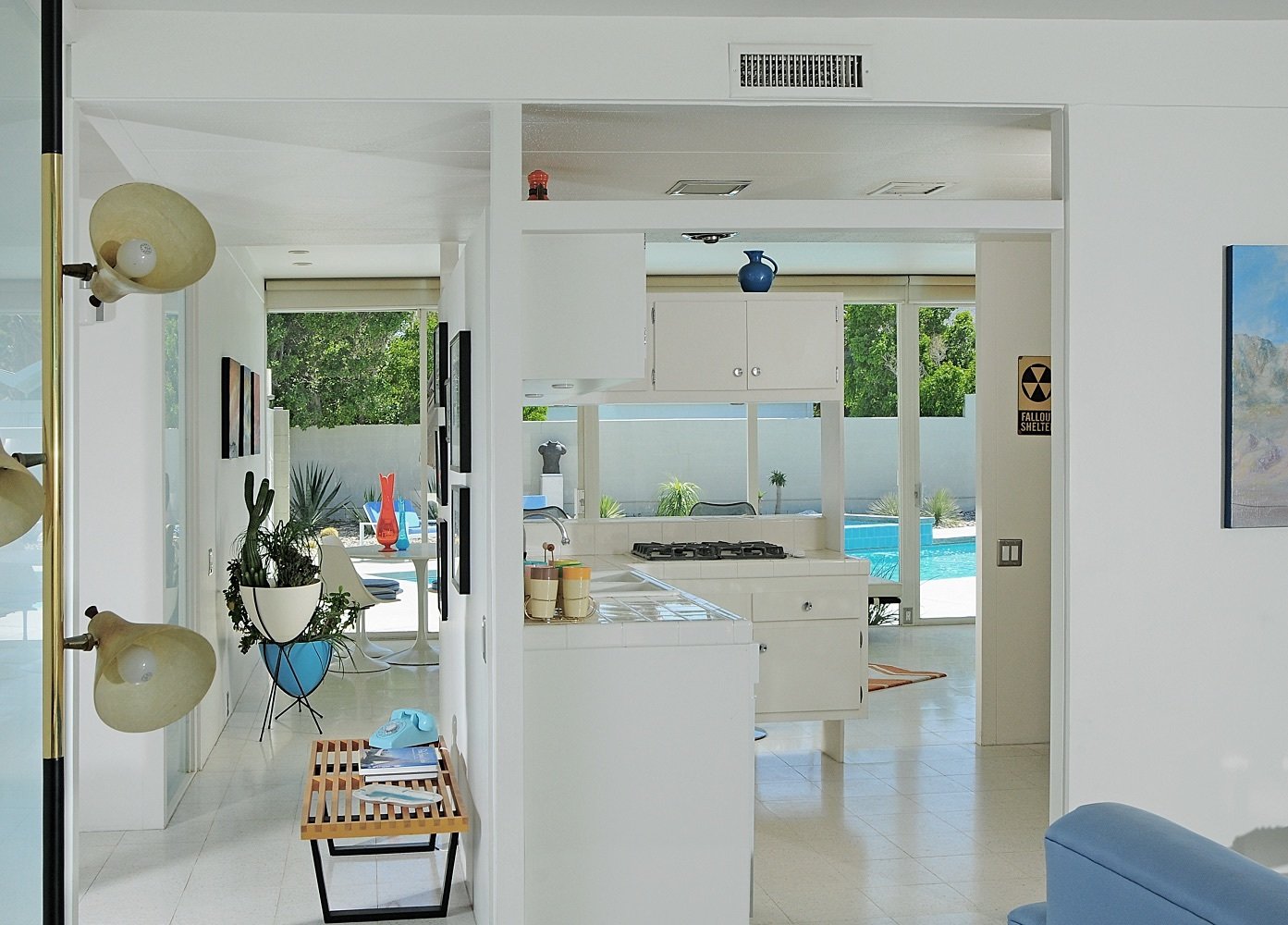 You Can Now Buy One of Palm Springs's Most Historic Homes For 9K The kitchen was restored in 2001 following guidelines from its original configuration.
