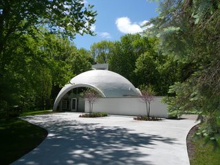 Defining an Architectural Canon From the Ground Up - Photo 3 of 4 - The Robert E. Schwartz House, designed by Robert Schwartz and nestled in Northwest Midland, features a dramatic concrete and styrofoam dome constructed with Dow Chemical technology. 