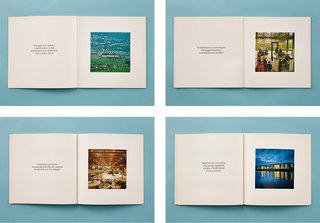 Spreads from Statement of Expectations, published in 1976, pair Grimshaw’s photographs with each of Max’s expectations, illustrating the execution of the brief.