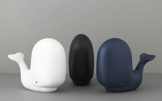 What's Up With All The Wooden Figures? - Photo 3 of 6 - Three Happy Whales, designed by Jonas Wagell. 