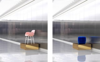 Normann Copenhagen's Revamped Showroom and Flagship Store - Photo 2 of 12 - On display in the Hall: the Form chair and Circus pouf. 