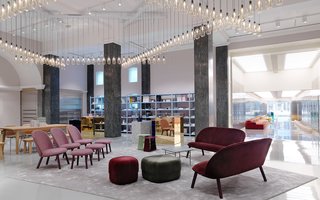 Normann Copenhagen's Revamped Showroom and Flagship Store - Photo 4 of 12 - The Ace collection and Circus poufs invite to take a seat on the Stage. 