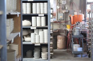 Sausalito Dinnerware Factory Tour - Photo 21 of 35 - Ready to be glazed and fired, when needed.