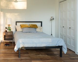 Home Tour: Theron Humphrey of This Wild Idea - Photo 10 of 11 - Parsons bed, Alden nightstand and Rayas table lamp 