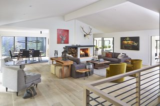 Reese armless chairs, Aria table, Grove console table, Lind ottomans, Harding sofas, Otis swivel chairs, Graham cocktail table