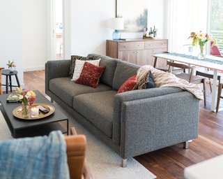 Home Tour: Theron Humphrey of This Wild Idea - Photo 4 of 11 - Cade sofa and Slim cocktail table 