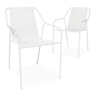 Modern by Dwell Magazine: Outdoor Collection - Photo 15 of 16 - Outdoor Dining Chair - Set of 2, $149.99; available in gray or white; designed by Chris Deam and Nick Dine for Modern by Dwell Magazine for Target