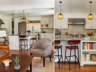 Contemporary Kitchen Island Lighting Shines in New England Residence - Photo 2 of 2 -
