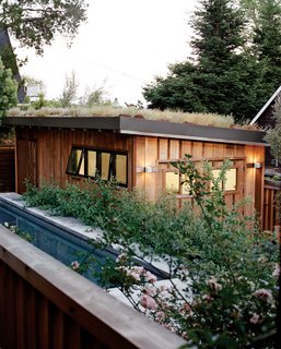 These 10 Green Roofs Bring Life—and So Much More—to These Modern Structures - Photo 4 of 11 - A green roof blooms atop the detached garage.