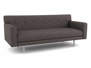 10 Functional Pieces For Small Space Living - Photo 4 of 11 - Thanks to its shallow frame, this compact modern sofa fits well into small spaces. Its simple, retro design comes in over 2,000 environmentally-friendly fabrics—or you have the option to provide your own.