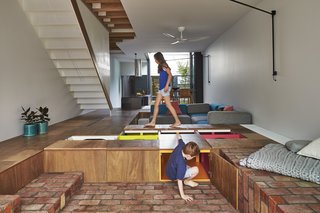 Gestalten's New Book Shows How to Transform Small Spaces Into Design Marvels - Photo 13 of 16 - The Mill House in Melbourne, Australia, by Austin Maynard Architects incorporates a kind of giant toy box beneath the floor of the main living space. 