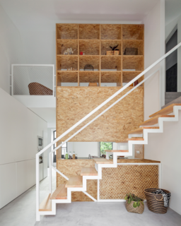 Gestalten's New Book Shows How to Transform Small Spaces Into Design Marvels - Photo 14 of 16 - This home reconfigured for an artist in Porto by URBAstudios uses a central unit to create a kitchenette, while also concealing a second-story bedroom from view. 
