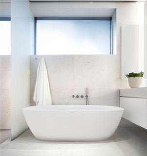 A Look Into NYC's 152 Elizabeth Street, Tadao Ando's First Residential Project Outside of Asia - Photo 9 of 9 - The bathrooms are inspired by spa chambers and include Japanese-style soaking tubs.